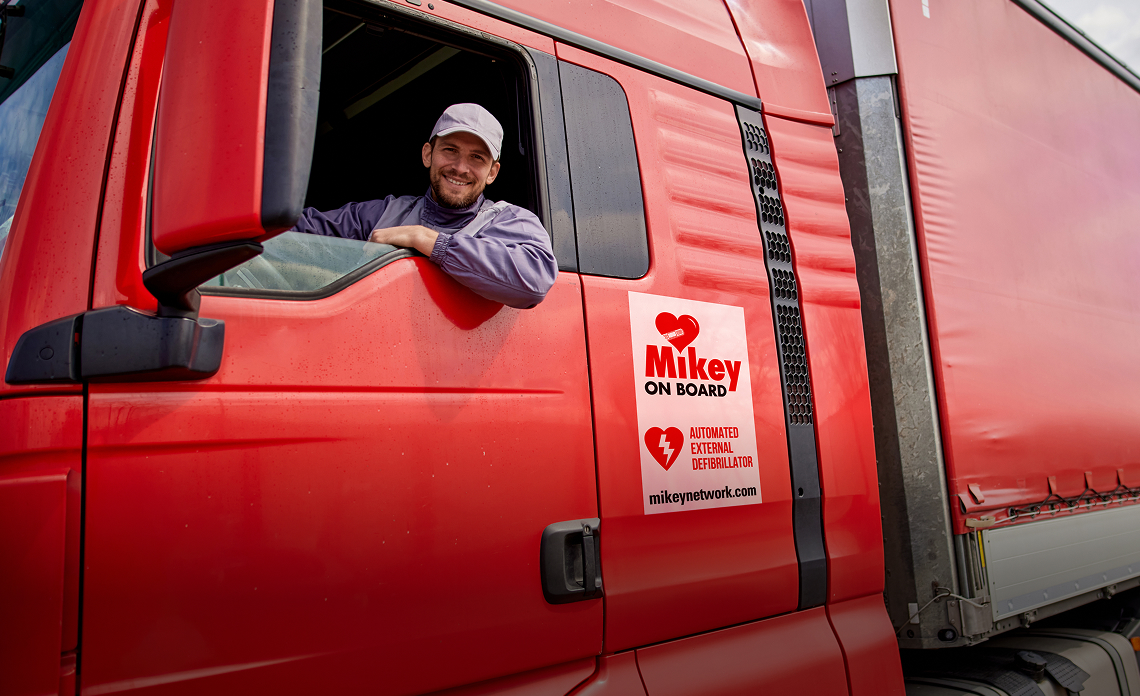 Mikey on board Banner